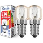 E14 Screw Oven Bulb 15W 230V SES Pygmy (Pack of 2) Oven-Rated 300°C Heat Tolerant Lamps for Philips, Neff, AEG, Smeg, Zanussi & Bosch Ovens (15, Watts)