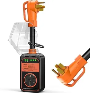 MILLIONHOME RV Surge Protector 50 Amp Waterproof, 12000J Upgraded RV Power Surge Protector with Safety Certification, RV Adapter Plug for Camper, Circuit Analyzer for Travel Trailers