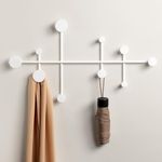 Kazai. 'Sval' | Modern Wall Mounted Coat Rack | Ideal for Entryway and Hallway | Stylish Storage Solution | Exclusive Berlin Design | White