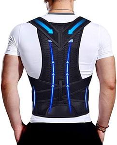 Upgraded Posture Corrector Back Brace for Men and Women, New Version Lumbar Support for Posture Improving and Pain Relief, Full Back Support for Neck, Shoulder, Waist Pain