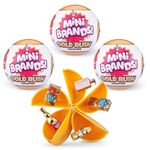 Mini Brands Gold Rush Mystery Capsule Real Collectible Toy (3 Pack)