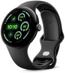 Google Pixel Watch 3 (45 mm) Android smartwatch with heart rate tracking, advanced running from Fitbit, fitness insights, 24-hour battery, Matte Black Aluminium Case, Obsidian band, Wi-Fi (Renewed)