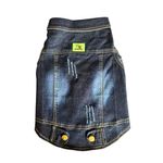 Woofiezz Dog Cats Denim Jacket Blue Stone Work Denim Costume for All Breed Dog Soft Comfort Breathable Puppy Pet Clothes (L)