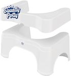 Squatty Potty The Original Bathroom Toilet Stool - Adjustable 2.0, Convertible to 7" or 9" Height with Removable Topper for Adults and Kids White