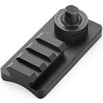 HUNTPAL Sling Swivel Stud Picatinny/Weaver Rail Bipod Adapter, Aluminum 3 Slots 1913 Pic Rail Rifle Bipod Adaptor Plate Mount Attachment with Anti-Slip Rubber Base, Hunting Shooting Accessories…