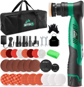 BATOCA S5 Cordless Mini Car Polisher Kit – Dual Action, 2 Batteries, 1"/3" Pads