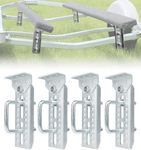 Aupar Heavy Duty 8" Boat Trailer Bunk Brackets, 4 PCS Galvanized Swivel Top Bunk Bracket Kit for 1.5" x 3", 2" x 3", 3" x 3" Boat Trailer Crossmember