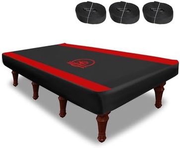 COVERVIN Billiard Pool Table Cover,Heavy Duty 210D Oxford Cloth Material All Weather Waterproof Dustproof UV Protection(7ft/Red)