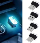 4 PCS USB LED Car Interior Atmosphe