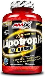AMIX - Suplemento Deportivo - Lipotropic Fat Burner en Formato de 200 Cápsulas - Gran Aporte de Energía y Mejora la Resistencia - Acelera el Metabolismo