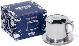 Nguyen Coffee Supply - Original Phin Filter: Stainless Steel 12oz Chamber 4.375 inch plate Diameter, Perfect Cup of Phin Drip Coffee in 7 minutes [12 oz]