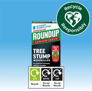 Roundup Tree Stump Weedkiller, 250ml – Concentrated Brush Killer