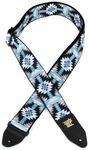 Ernie Ball Albuquerque Blue Jacquard Guitar Strap (P04609)