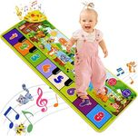 Baby Piano Musical Mats - Jefshon 35 Music Sounds Dance Floor Mat, Music Keyboard Touch Playmat Early Education Learning Musical Toys Gift for Toddlers Kids Girls Boys