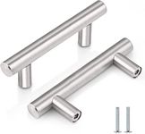 2 Pack Kitchen Cupboard Handles Stainless Steel Kitchen Door Handles Brushed Cabinet Handles Wardrobe Handles Drawer Handles (Hole Centre 64mm)