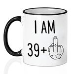 40th Birthday Gifts for Women Funny 40 Year Old Gift Coffee Mug 1982 40th Birthday Mugs for Women Men Anniversary Tea Cup for Him Her Friend Mom Dad Sister Wife Husband Grandma Coworker