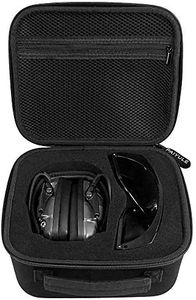 Case for Walker's Razor Slim Electronic Muff Storage Holder for Howard Leight Protection for Honeywell Impact Sport Sound Amplification Shooting Earmuff and Safety Glasses for Awesafe,Black-Box Only