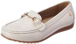 Hush Puppies Womens Maci Trim White Moccasin - 8 UK (5551228080)