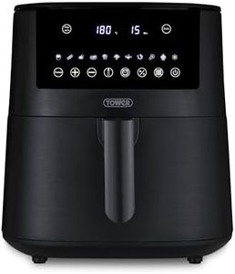 Tower T17149 Vortx 7.2L Digital Air Fryer with 11 Cooking Presets, 60 Minute Timer, 1650W, Black
