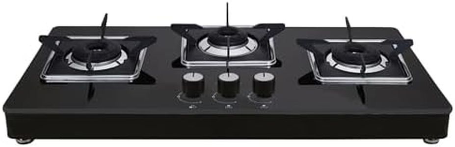 Whirlpool 3 Burner Heavy Duty Forged Brass Gas Stove with Rust Free Body (Grandiosa Ultra 753 Ct)- Manual Ignition, Black