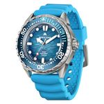 NORTH EDGE Solar Powered Dive Watch for Men Women, Quartz Movement with Rechargeable ML2016 Battery, 300m Water Resistant, Unidirectional Bezel, Luminous Hands