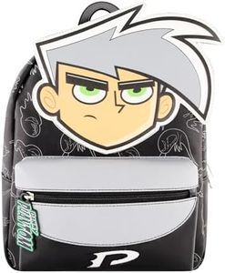 Concept One Danny Phantom Mini Backpack, Small Travel Bag for Men and Women, Adjustable Shoulder Straps, Black, 11 Inch, Black, 11 Inches, Danny Phantom Mini Backpack, Small Travel Bag for Men and