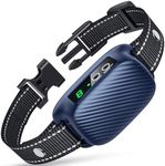 PUMJAG Dog Bark Collar, Auto Barking Collar with 8 Adjustable Sensitivity, Smart Waterproof Anti Bark Collar with Beep Vibration Optional Shock, Rechargeable Bark Collars for Large Medium Dogs-B08