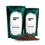 Cafe Coffee Day-Unwind(80% Coffee & 20% Chicory) 200 Gm Each(Pack Of 2) Medium To Dark Roast South Indian Filter Coffee Powder Bag Fresh From Chikmagalur Factory