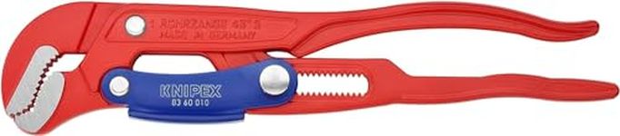 Knipex Pipe Wrench S-Type with fast adjustment red powder-coated 330 mm 83 60 010