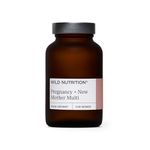 WILD NUTRITION ​​Food-Grown Pregnancy + New Mother Multi | Pregnancy Vitamins for Women with 400μg Folic Acid | Prenatal Vitamins for Women to Support Fatigue | Pregnancy Nausea Relief | 90 Capsules