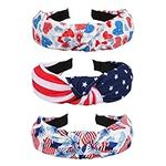 3pcs American Flag Headbands for Wo