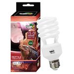 LUCKY HERP UVA UVB Reptile Light, 26W 15.0 Intense UVB Bulb for Reptiles, Terrarium Compact Fluorescent Lamp