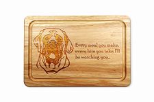 Engraved Wooden Chopping Board – English Mastiff Design with Funny Quote – Personalised Kitchen Cutting Board, Perfect Gift for Dog Lovers, Durable & Eco-Friendly