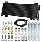 TEMSONE low pressure drop trans cooler,40k Transmission Oil Cooler LPD47391 Compatible with tru cool Heavy Duty 40,000 GVW Max - low pressure drop trans cooler - Black