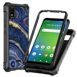 Ailiber Case for ATT Vista, AT&T Vista 6812D Case with Screen Protector, Dual Layer Structure Protection, Shockproof Corners TPU Bumper, Ruggde Slim Silicone Phone Cover for ATT Vista 2023-Sapphire