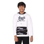 TeenTrums Boys 100% Cotton Graphic Print Sweatshirt - Street Mode - White & Camo