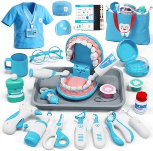 Lehoo Castle Doctor Kit for Toddlers 3-5, Kids Dentist Play Set, Toys for 4+ Year Old Girls Boys, Pretend Play for Toddlers 2-4, Kids Doctor Playset, Medical Kits for Boys 3+