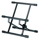 Quik Lok BS/317 Low Profile Amplifier Double Brace Monitor Stand - Black