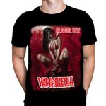 Wild Star Hearts Bloodline Vampirella Mens T-Shirt Gothic Horror Print, Black Cotton T-Shirt, Movie Poster Tee