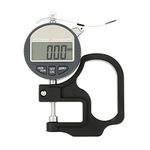 Digital Thickness Gauge Thickness Caliper Electronic Micrometer Thickness Meter 0-12.7mm Inch Metric with Precise Measurement Tool with LCD Display