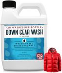 [20 Loads] Concentrated Down Wash Detergent for Restored Loft & Warmth - Down Detergent for Coats to Improve Water Repellency - High-Performance Detergent For Down Jacket and More - USA Made - 32 oz