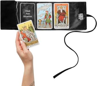 Witchy Cauldron Tarot Wrap, Satin Tarot Storage and Cloth, Tarot Deck Storage Holder, Tarot Spread, Tarot Case - Black