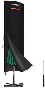 HEIMUNI Funda Parasol Jardín Impermeable, Grande Funda para Sombrilla de 3-4,2m, Funda Sombrilla de Jardín con Cremallera,Funda de Parasol Terraza Exterior Cubierta para Sombrilla Anti-UV(230x67/67cm)