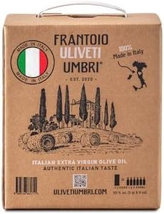 Frantoio Uliveti Umbri Bag in Box Olive Oil | Authentic Italian Extra Virgin Olive Oil | Perfect for Finishes and Dressings | Cold Pressed 100% Made in Italy | Bag-in-Box 3L (101.4 Fl Oz)