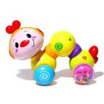 MOROVIK Plastic, Toddler Baby Toys 6 Months Plus - Crawling Cute Caterpillar Toys For 1 Year Old With Music & Light, Press & Go Baby Toys1St Birthday Gifts Boys,Multicolor 01 (Cute Caterpillar)