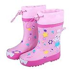 HSD Custom Animal Rubber Children Shoes Botas Para Lluvia Kids Rubber Rainboots Link Boots for Kids (D, 10.5 Little Child)