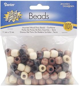 Darice – Plantilla para Grabar 110 Piezas Abalorios con Madera, 11 por 12 ", Earthtone