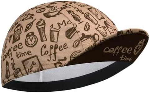 Corsehild Cycling Cap with Sun Visor, Lightweight Polyester Bike Hat for Men & Women, Breathable Under Helmet Design for Road Biking & Outdoor Sports