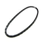 Men's Magnetic Hematite Cylindrical Bead Necklace, 20"