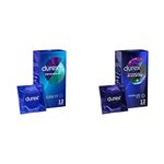 Durex Originals Close Fit Condoms for Comfort and Confidence, Pack of 12 & Extended Pleasure Condoms - Pack of 12